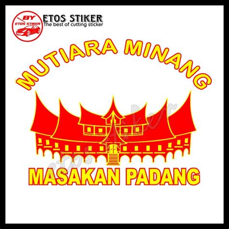 Stiker Cutting Masakan Padang Sticker Untuk Rumah Makan Dua Warna