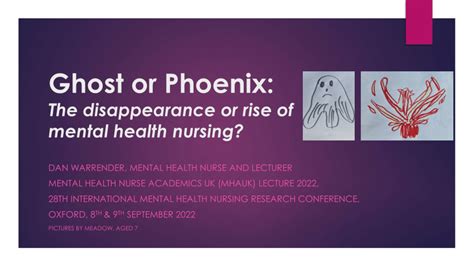 Pdf Ghost Or Phoenix The Disappearance Or Rise Of Mental Health