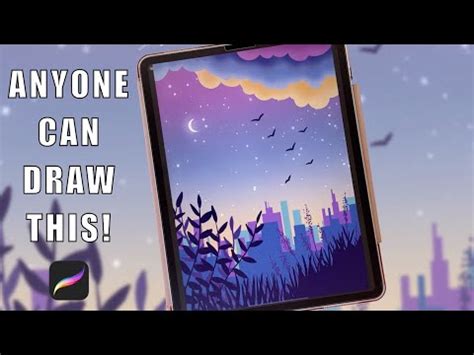 Procreate Drawing For Beginners Easy Step By Step Tutorial Youtube