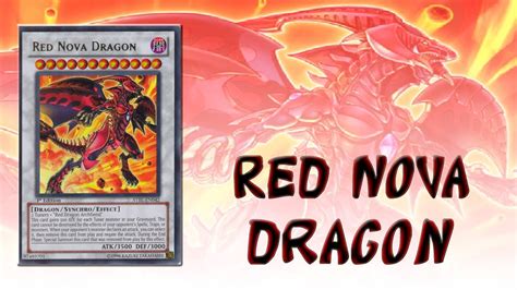 Ygopro Red Nova Dragon Deck Youtube