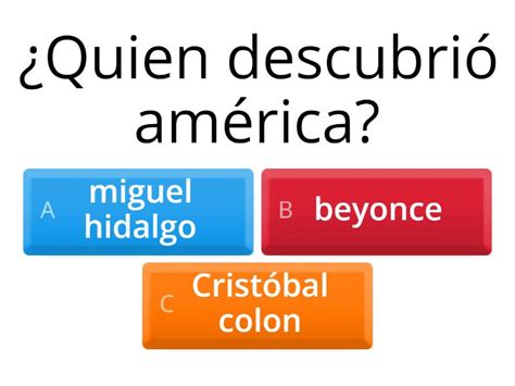 Descubrimiento De America Quiz