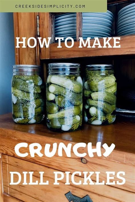 How To Make Crunchy Dill Pickles Using The Open Kettle Method Recipe