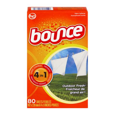 Bounce Dryer Sheets Outdoor Fresh Scent 80ct Garden Grocer