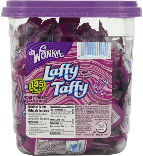 Laffy Taffy 145ct Tub Grape By Wonka Taffy Candy