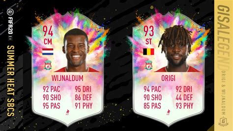 Fifa 20 Summer Heat Wijnaldum And Origi Sbc Guide 94 93 Rated 100 120k