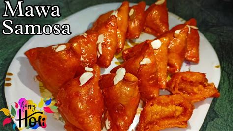 Mawa Samosa Recipe Mawa Stuffed Sweet Samosa Holi Special Recipes