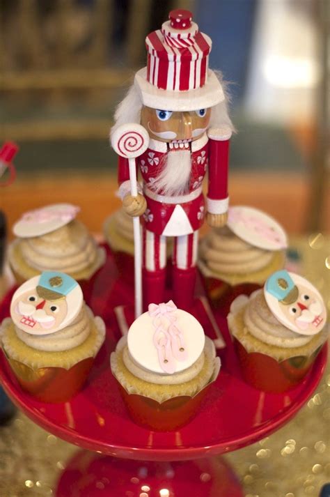 Karas Party Ideas Cupcakes From A Nutcracker Ballet Themed Birthday