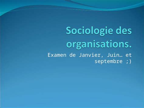 Ppt Examen De Janvier Juin… Et Septembre 1 Quest Ce Que La