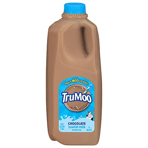 Tru Moo Milk Lowfat Chocolate 1 Milkfat 0 5 Gal 1 Milk Andy S