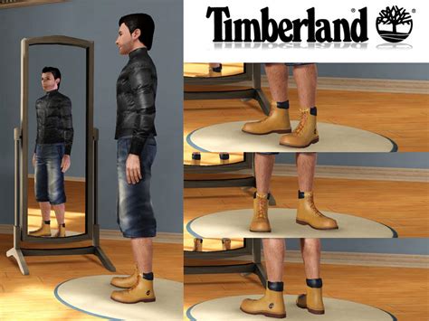 The Sims Resource Timberland Boots New High Model V2