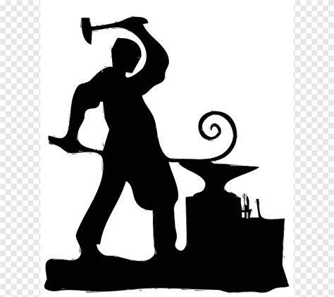 The Blacksmiths Shop Anvil, Black blacksmith cartoon man, cartoon Character, people png | PNGEgg