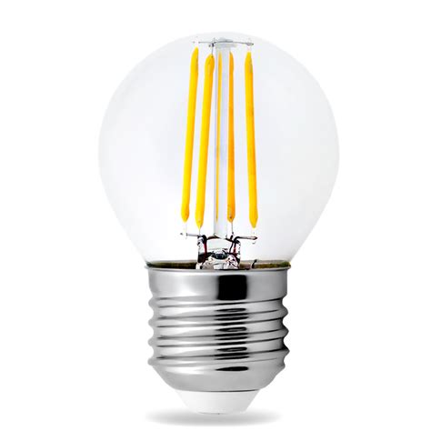 Żarówka Led Filament E27 G45 4w 40w 430lm Biała Neutralna