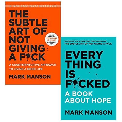 2 Books Collection Set The Subtle Art Of Not Giving A Fck And Everything Is Fcked By Mark