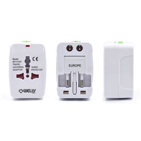 Universal Travel Adaptor Practical And Compact Wall Plugs