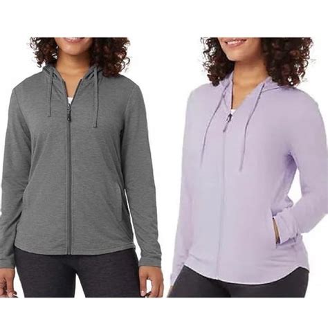 32 Degrees Tops Nwt 32 Degrees Womens Full Zip 2 Pack Hoodie Graylavender Size Xl 5 Aa240