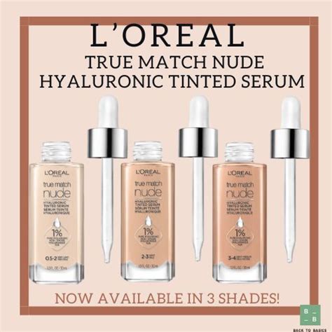 L Oreal True Match Nude Hyaluronic Tinted Serum Loreal True Match