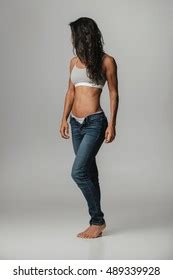 Beautiful Naked Woman Perfect Body Blue Stock Photo Shutterstock