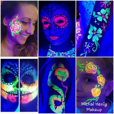 Blacklight face painting | Face painting, Face painting halloween, Painting