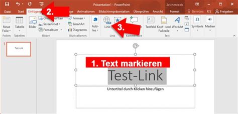 Hyperlink in PowerPoint einfügen Tastenkombination so geht s