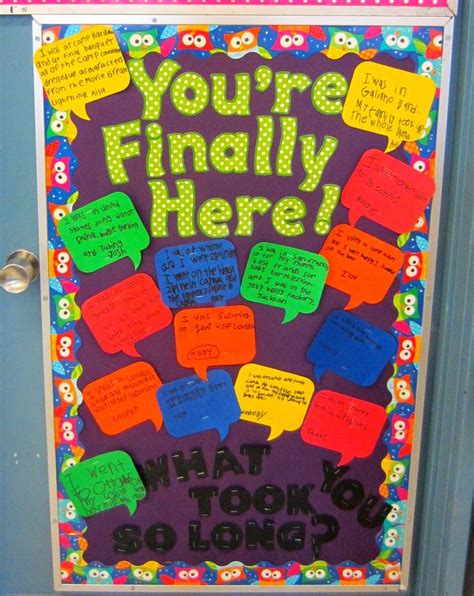 First day of school bulletin board to go along with the book, "You're ...