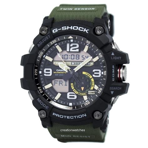 Casio G-Shock Mudmaster Analog Digital Twin Sensor GG-1000-1A3 GG1000 ...