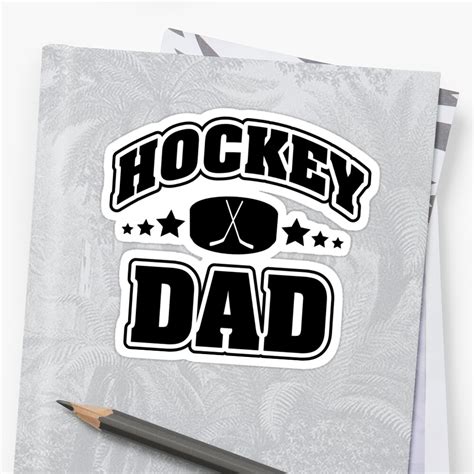 "Hockey Dad" Sticker by nektarinchen | Redbubble