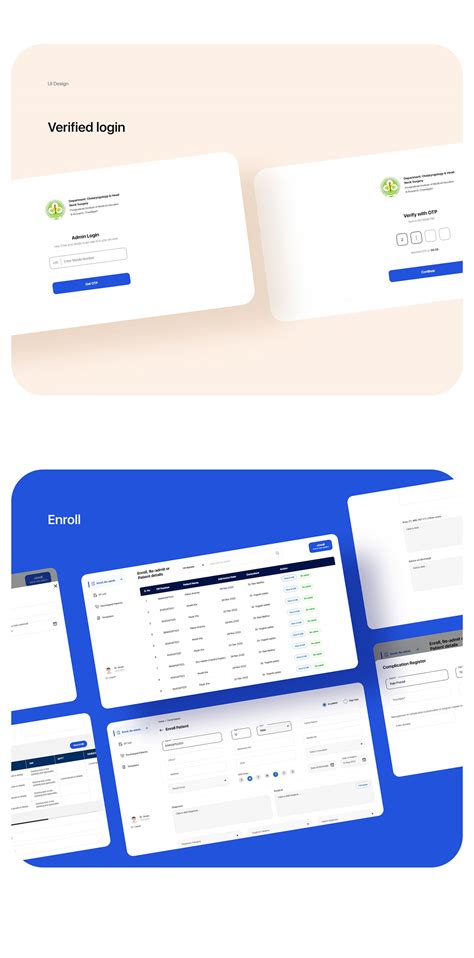 Patients Management System of PGI hospital :: Behance