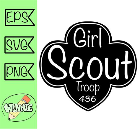 Girl Scout Troop Svg Personalize Scout Troop Number Png Shirt Design