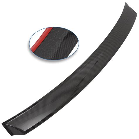 SCITOO Carbon Fiber Rear Window Roof Spoiler Fit For 2017 2021 For