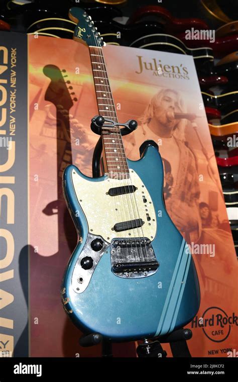 The Blue Mustang Fender Guitar Used By Rock Icon Kurt Cobain In