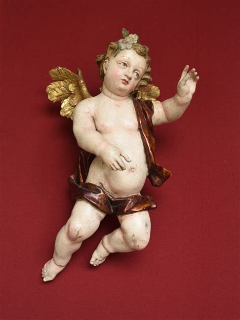 Sculpture Anges Baroques Vers Xviiie Si Cle N