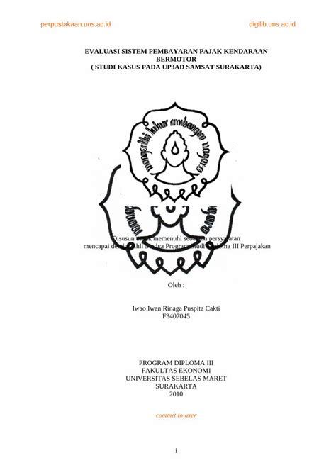 Pdf Evaluasi Sistem Pembayaran Pajak Kendaraan Melakukan