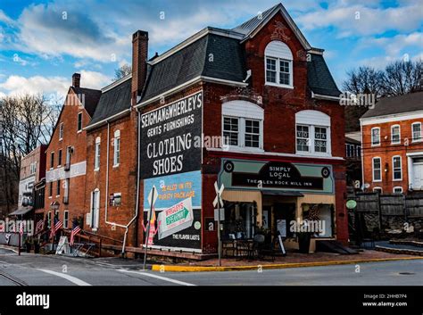 Historic Building In Glen Rock Pennsylvania Usa Stock Photo Alamy