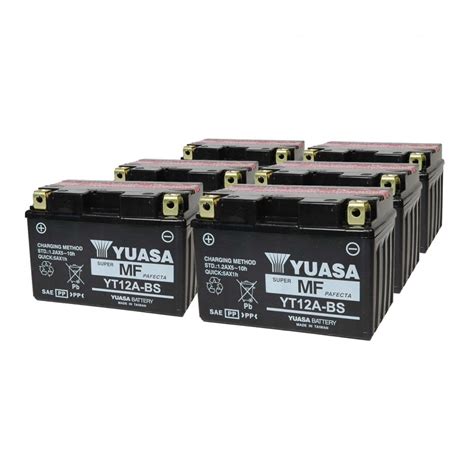 Battery Yuasa YT12ABS 12V MF VRLA Dry Cell Includes Acid Pack Full