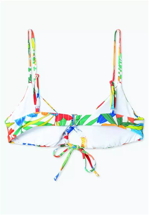 Buy Hurley Hurley Womens Beach Botanic Tie Front Bikini Top Ht1175 Multi 2024 Online Zalora