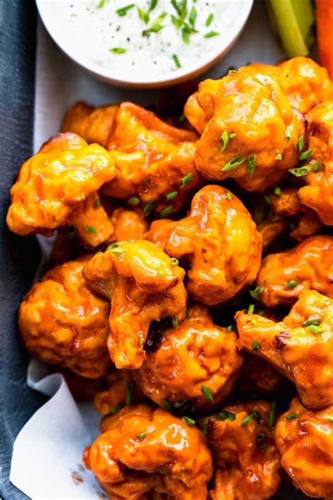 Buffalo Cauliflower Bites Oven Or Air Fryer