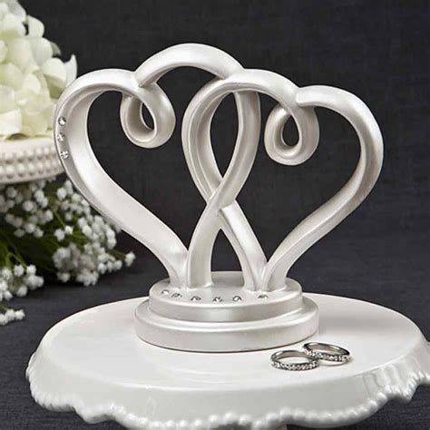 Entwined Hearts Wedding Cake Topper With Images Heart Wedding Cake Topper Heart Wedding