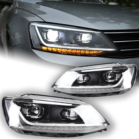 AKD L Mpara De Cabeza De Estilo De Coche Para VW Jetta Mk6 Faro LED