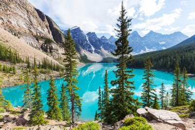 Moraine Lake Banff National Park Canada Jigsaw Puzzle In Great