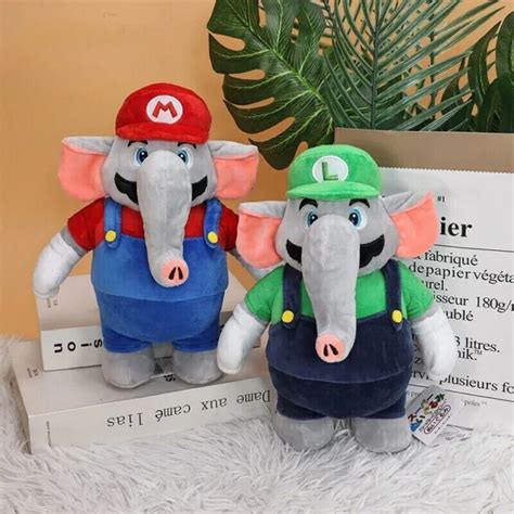 SUPER MARIO BROS Elephant Luigi or Mario Plush Doll Plushie Figure Toy Xmas Gift EUR 19,36 ...