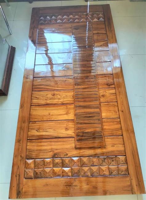 Interior Polished Teak Wooden Door For Home Height Inch At Rs