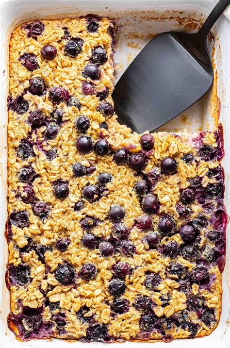 Lemon Blueberry Baked Oatmeal Recipe Runner