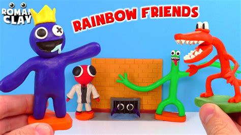 Rainbow Friends Roblox With Clay Roman Clay Youtube