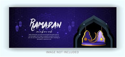 Capa do facebook religioso do festival tradicional islâmico ramadan