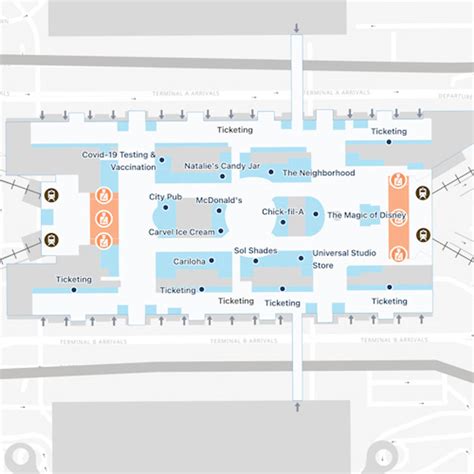 Orlando Airport Map Guide To Mco S Terminals