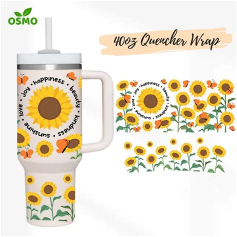 Osmo Wholesale Uv Dtf Transfer Wraps 40oz Quencher Stanley Tumbler Wrap