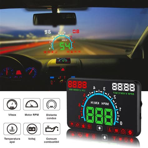 Proiector Informatii De Bord Pe Parbriz Head Up Display Techstar Obd