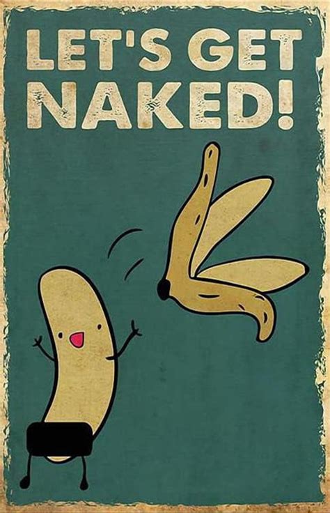 THIYOTA Puzzles 300 PCSBanana Lets Get Naked Poster Funny PosterArt Gift Retro Picture