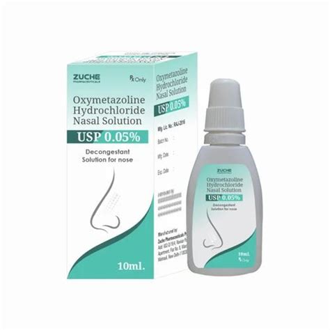 Oxymetazoline Hydrochloride Nasal Solution Usp For Hospitalclinic 10