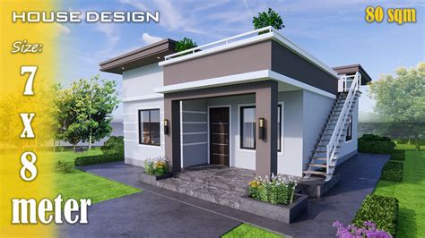 Small House Design8x10 Meters 80sqm 2 Bedroom YouTube